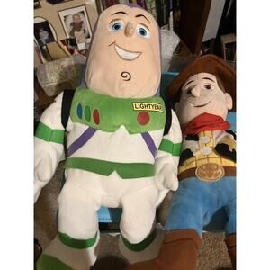 Toy Story Plush Woody And Buzz Lightyear Disney 15”
